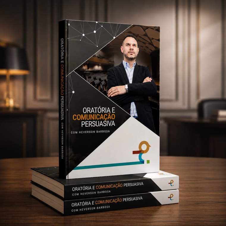 Capa do livro Oratória e Comunicação Persuasiva, com Heverson Barbosa
