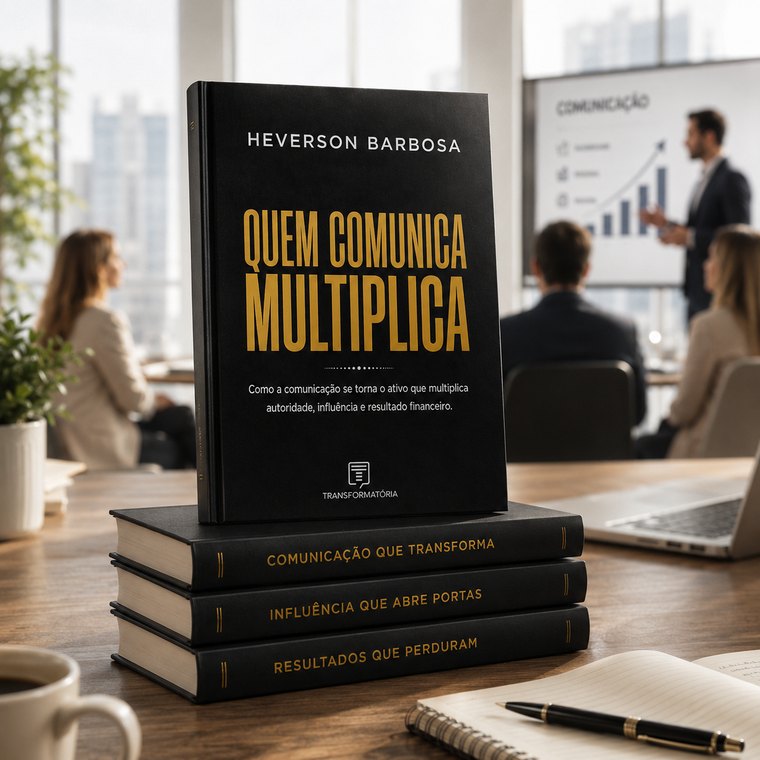 Capa do livro Quem Comunica Multiplica, de Heverson Barbosa